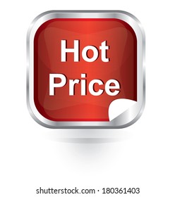 Red hot price button 