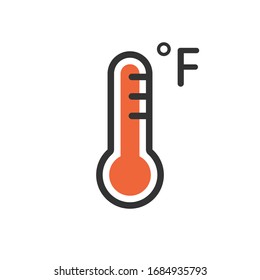 Symbol für rotes heißes Thermometer mit dem Symbol Celsius, Hochtemperatur