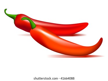  	Red hot vector chili