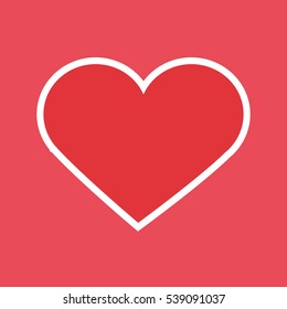 red human heart icon vector illustration graphic