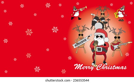 red humorous Christmas card