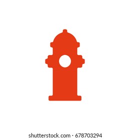 Red hydrant vector icon