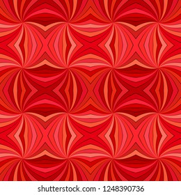 Red hypnotic abstract seamless striped spiral vortex pattern background design - vector illustration from curved rays