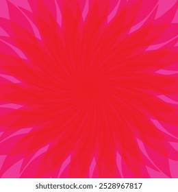 Design de fundo vermelho hipnótico abstrato espiral vórtice listrado - ilustração vetorial com raios giratórios