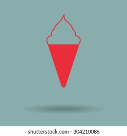 Red Ice cream icons 