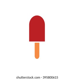 Red ice-cream icon vector illustration