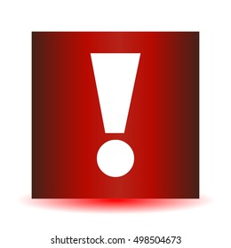 A red icon with an exclamation point