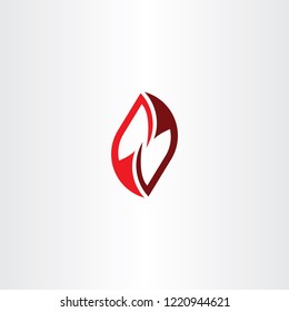 red icon letter n or z vector symbol 