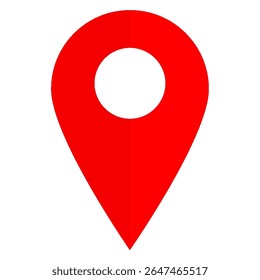 ícone vermelho localização. map ícone pin. gps símbolo de localização