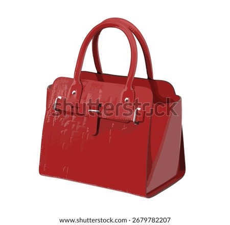 red icon logo sign symbol art buy hand bag box silver grey coco model woman lady female kit hold handle fancy gift wear vector coco detail model trend style Italy Paris carry cloth buy case Fendi