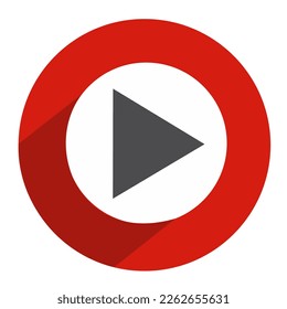 Icono rojo siguiente para el diseño