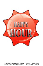 red icon on white background