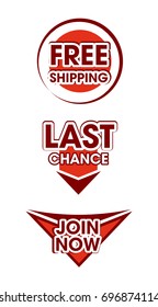 Red icons