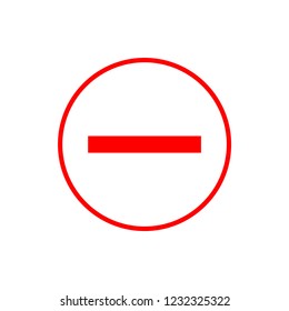 Red icons on a white background. Vector illustration