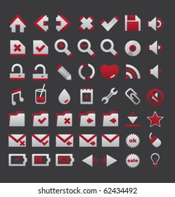 red icons set