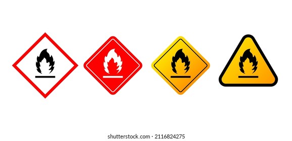 Ilustración roja sobre fondo blanco. Ilustración vectorial. Llama de fuego