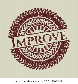 Red Improve distress rubber seal