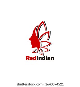 rote, indische Logo-Designvorlage, moderne