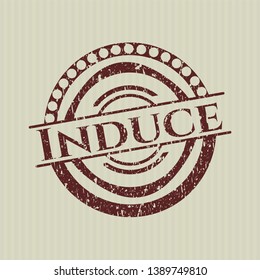 Red Induce with rubber seal texture