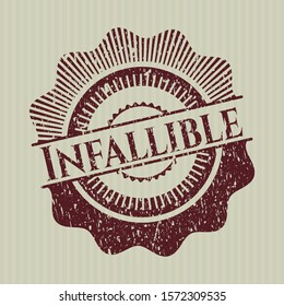 Red Infallible distress rubber grunge texture seal