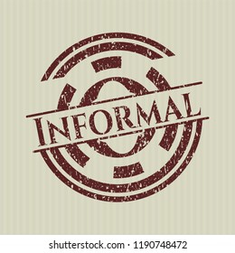 Red Informal distress grunge seal