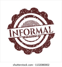 Red Informal rubber stamp