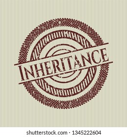 Red Inheritance with rubber seal texture