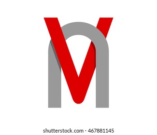 red initial symbol alphabet typography typeface typeset logotype alphabet image vector icon