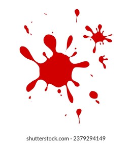 red ink or blood splatter