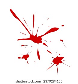 red ink or blood splatter