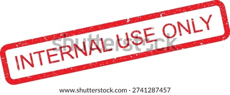 Red ink stamp with 