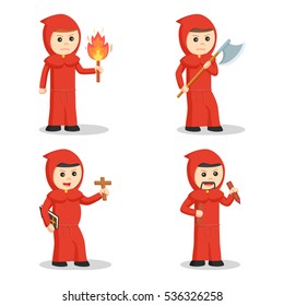 red inquisitor set illustration design
