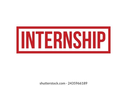 Red Internship Rubber Stamp Seal Vector