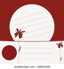 Red invitation card