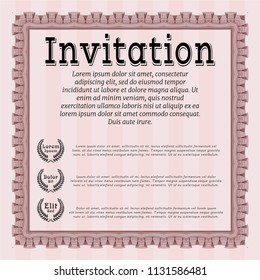 Red Invitation. With quality background. Customizable, Easy to edit and change colors. Money design. 