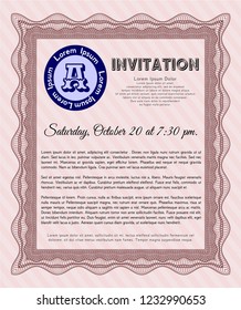 Red Invitation. With quality background. Customizable, Easy to edit and change colors. Money design. 