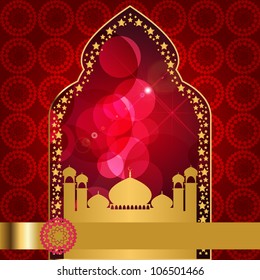 Red Islamic Background. Jpeg Version Also Available In Gallery.