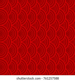 red japanese wave pattern
