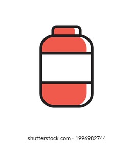 Red Jar Icon Simple Vector Illustration