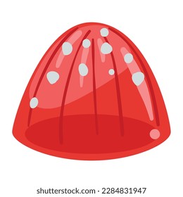 red jelly sweet dessert icon