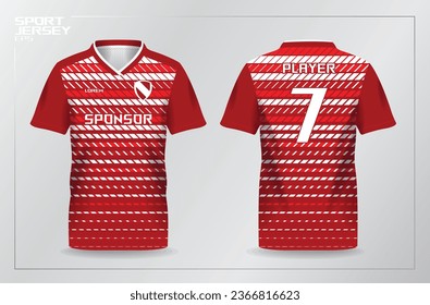red jersey shirt template for sport uniform
