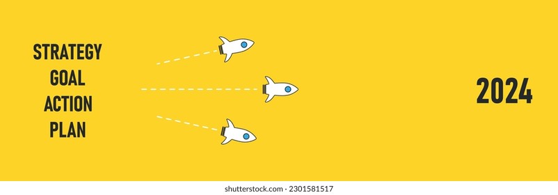 red jet flying to target,action,action,strategy. 2024 annual plan idea concept. business creativity new idea discovery innovation technology. strategic plan, success-oriented working idea.