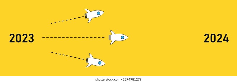 Red Jet towards goal, plan, action. 2024 year plan idea concept. business creativity new idea discovery innovation technology. strategic plan, success-oriented working idea.