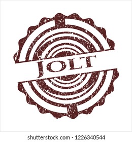 Red Jolt rubber grunge texture seal