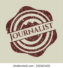 Red Journalist distressed rubber texture
