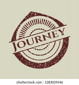 Red Journey rubber grunge texture seal