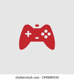 red joystick icon symbol vector illustration