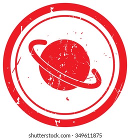 Red Jupiter Icon rubber stamp