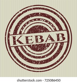 Red Kebab rubber grunge texture seal