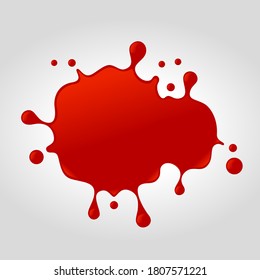 Dark Red Splatter Blood Isolated On Stock Photo 44487751 | Shutterstock